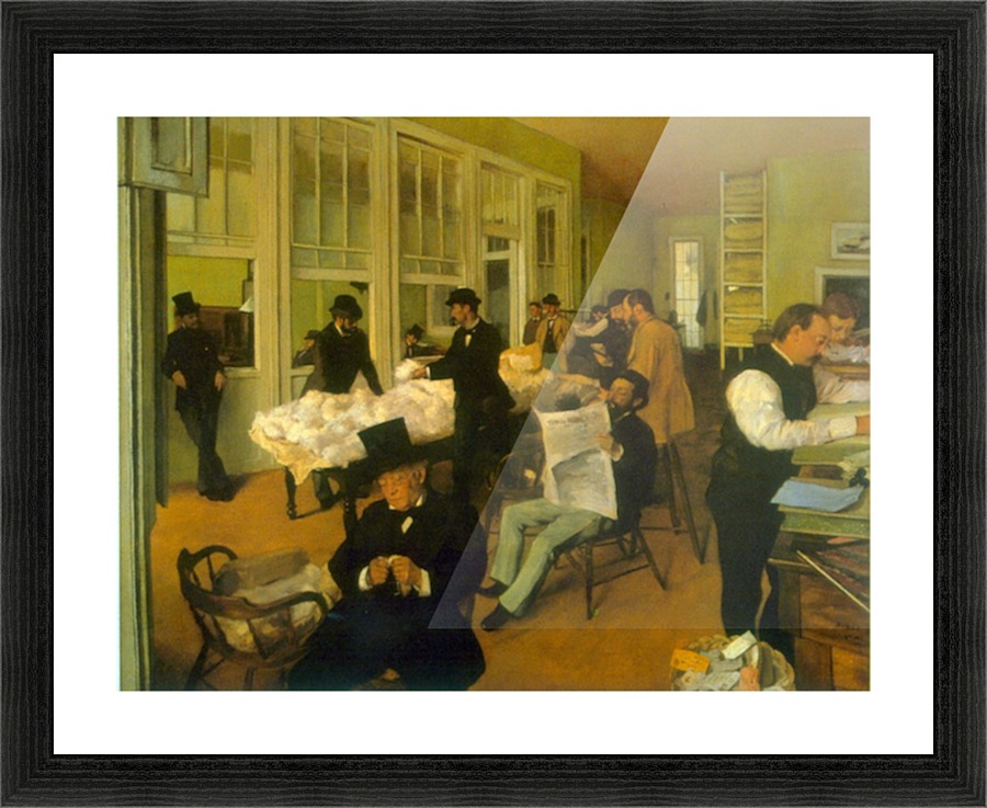 Cotton Exchange Picture Frame print