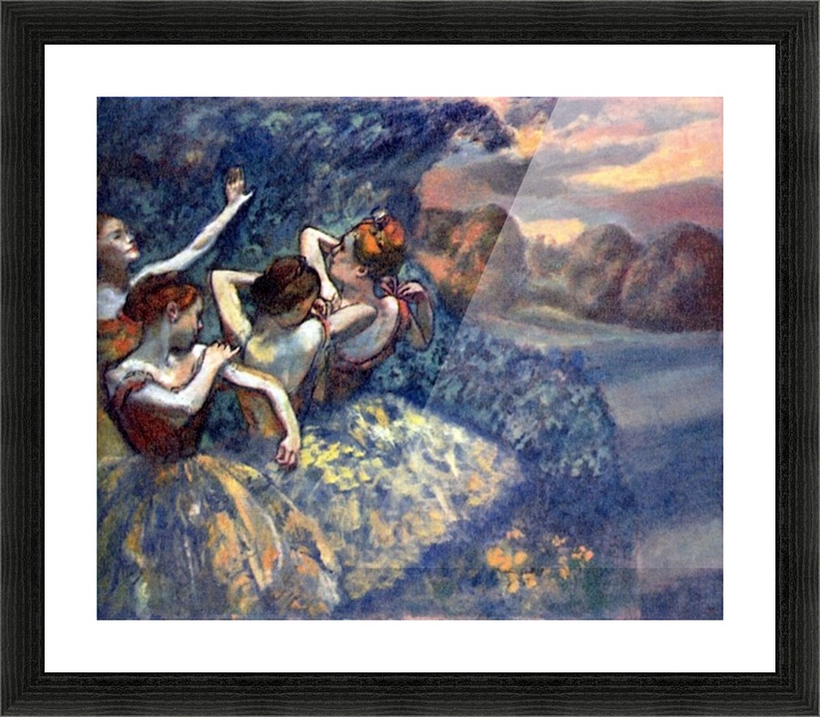 Four Dancers Picture Frame print