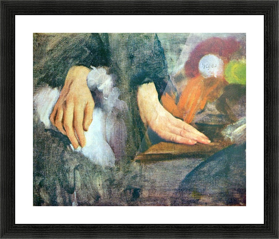 Hand Study Picture Frame print