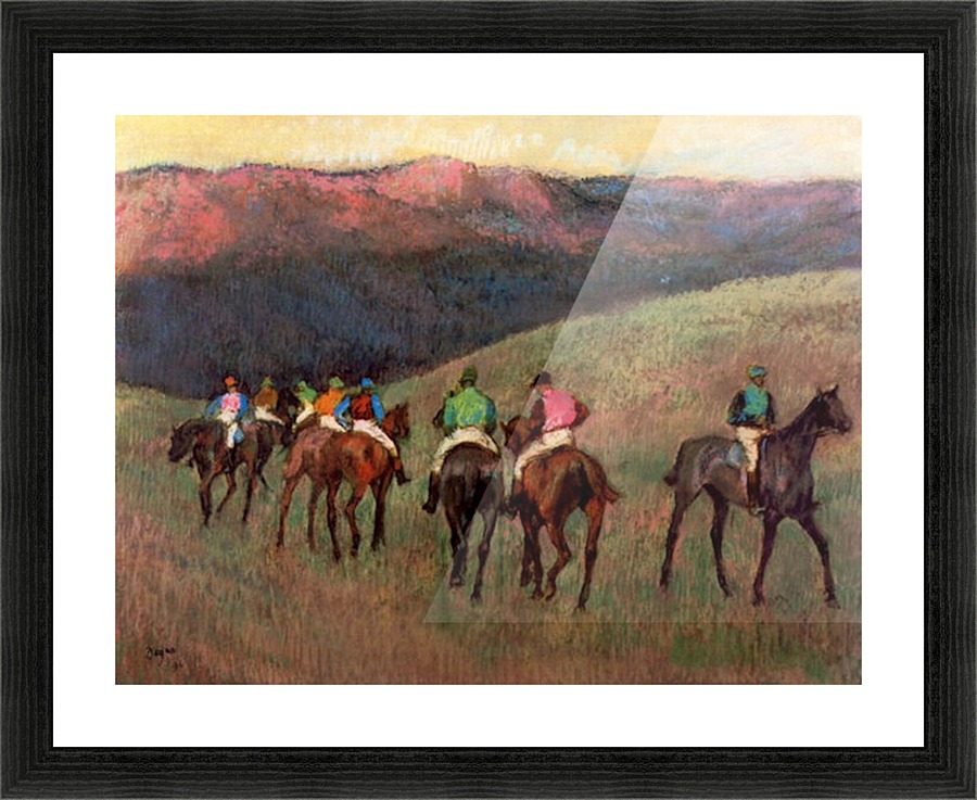 Jockeys in Training Picture Frame print