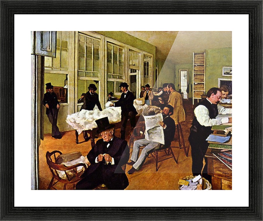 The cotton exchange Picture Frame print