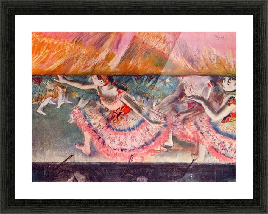 The curtain falls Picture Frame print