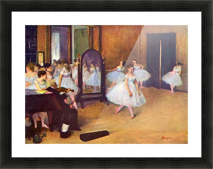 The dance hall Picture Frame print