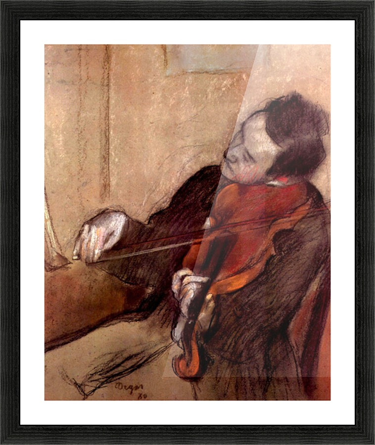 The violinist 1 Picture Frame print