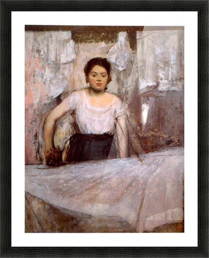 Woman Ironing Picture Frame print
