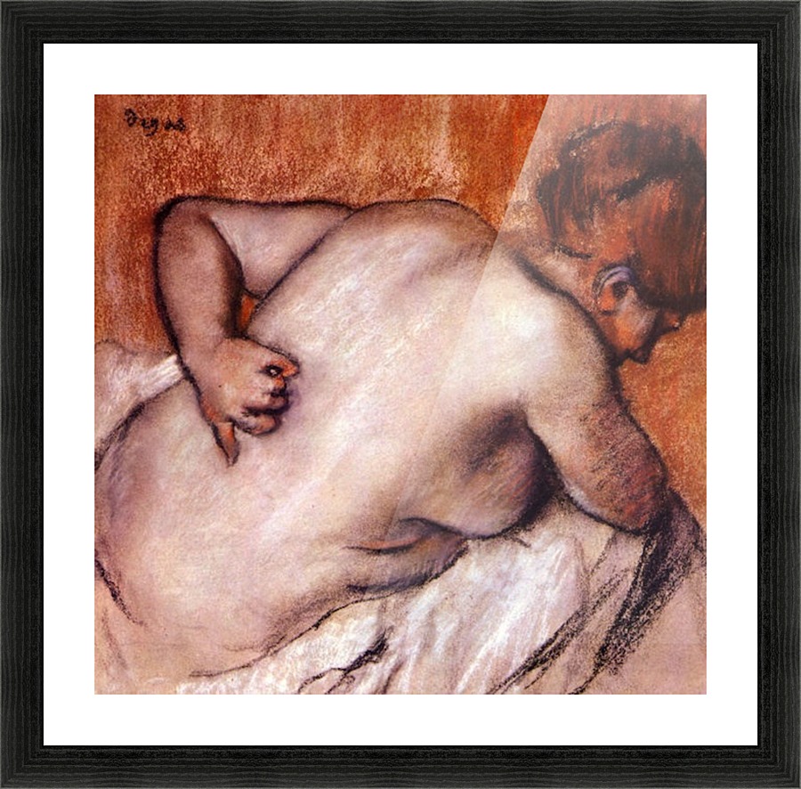 Womans back Picture Frame print