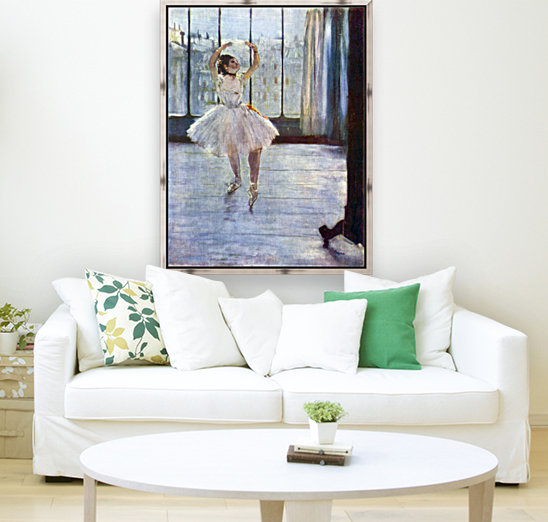 Dancer being photographed Reproduction