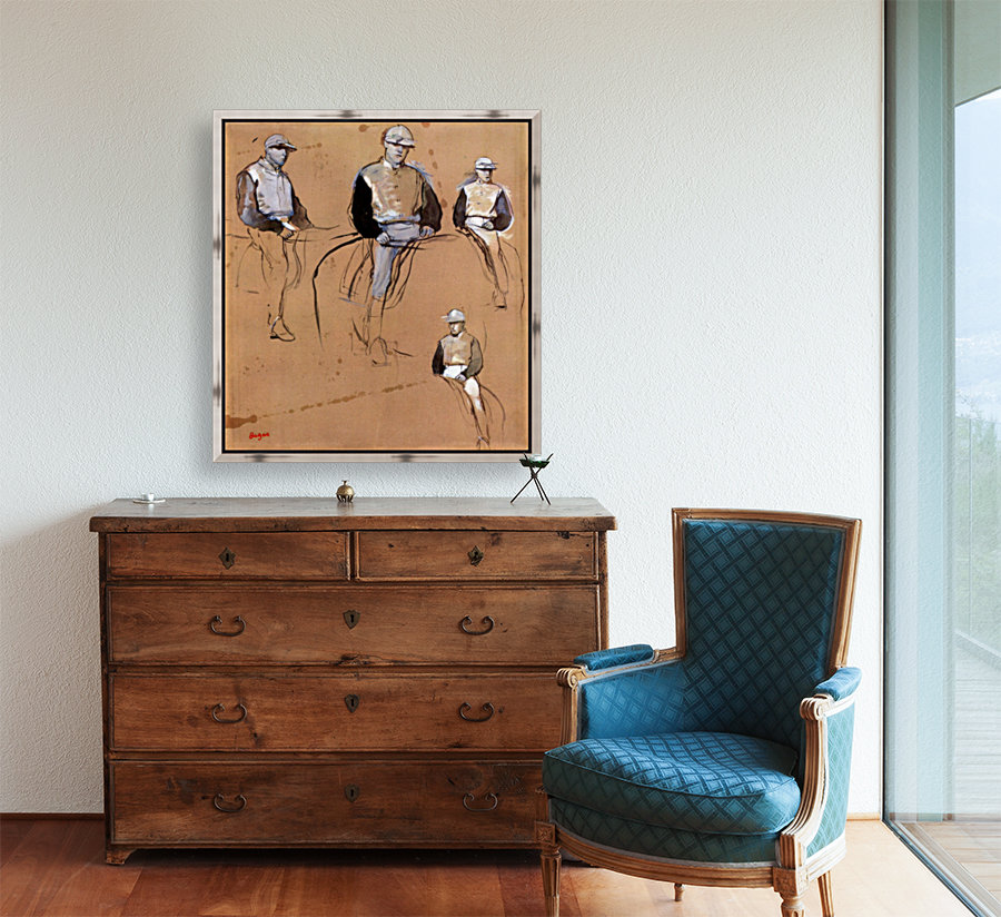 Study with four jockeys Reproduction