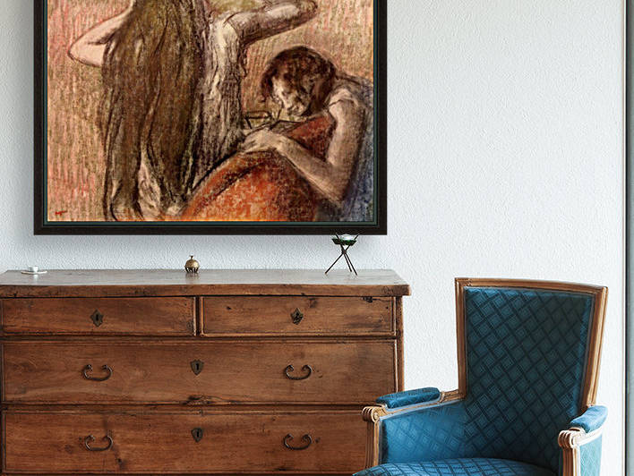 Two girls by Degas