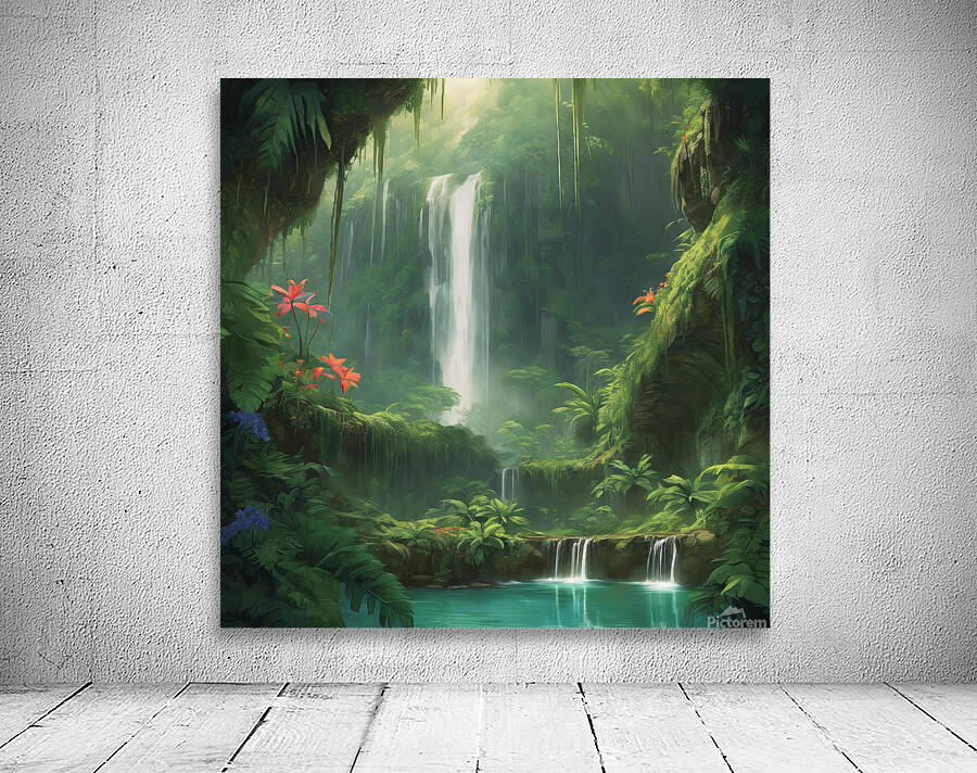  Deep within a pristine rainforest the symp Wall Preview