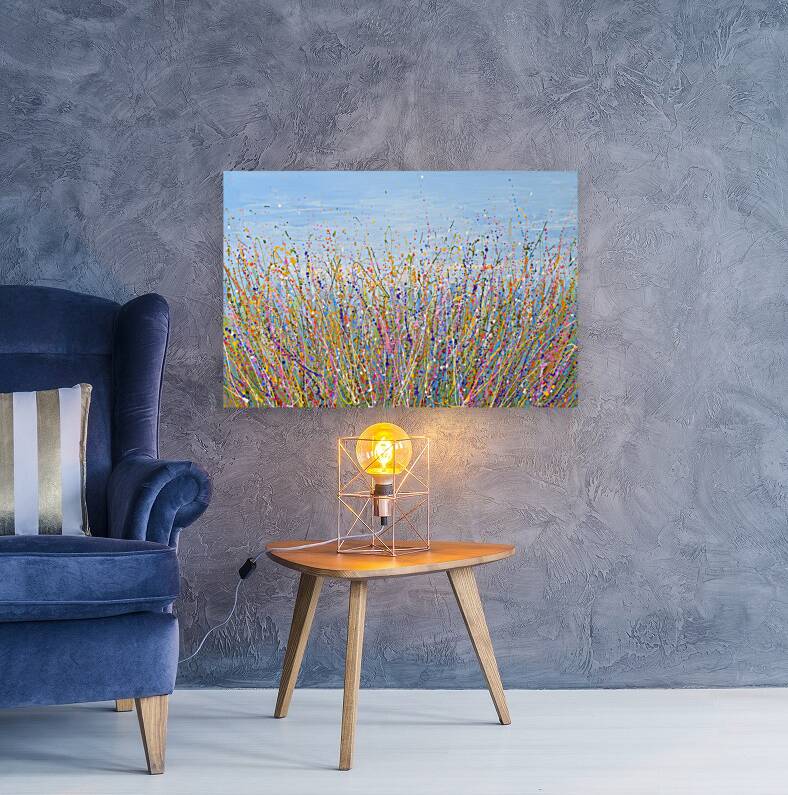 Blue Sky Meadow Reproduction