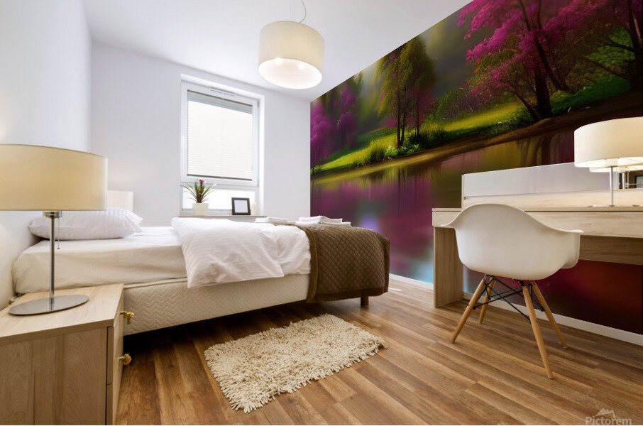 Tranquil Lake Mural print