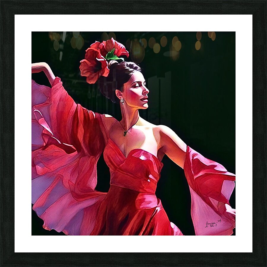 Dancing Lady  Picture Frame print