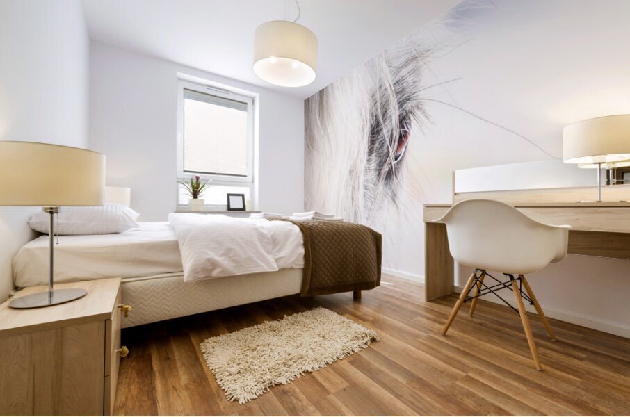 A Quiet Gaze Mural print