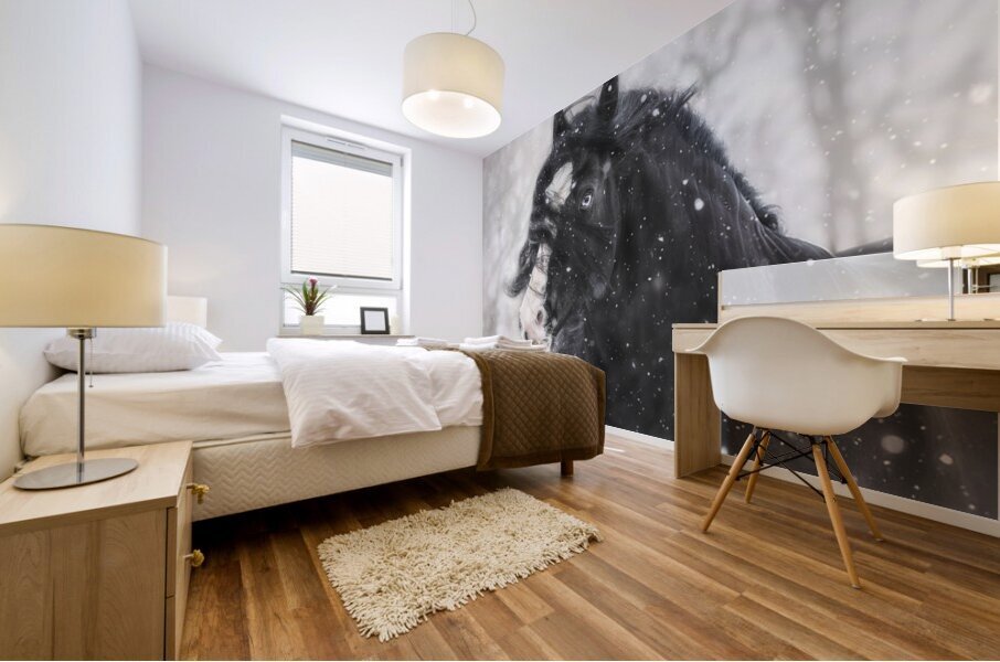 Snowstorm Mural print