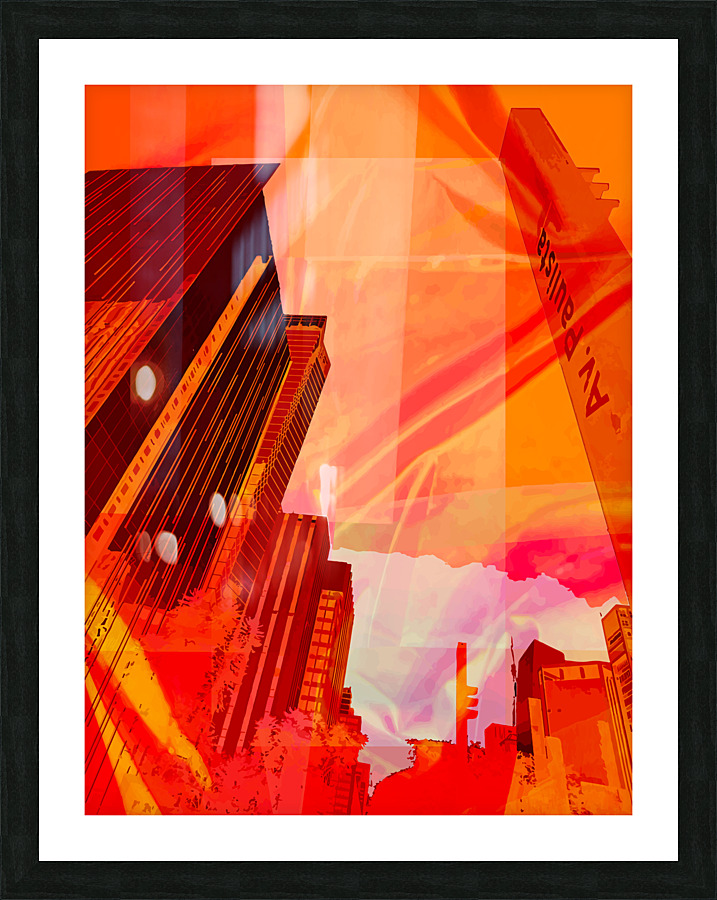 Paulista On Fire Picture Frame print