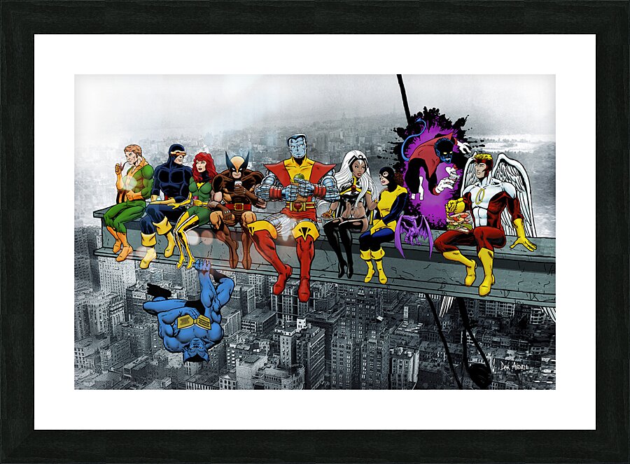  X Men Lunch Atop A Skyscraper Picture Frame print