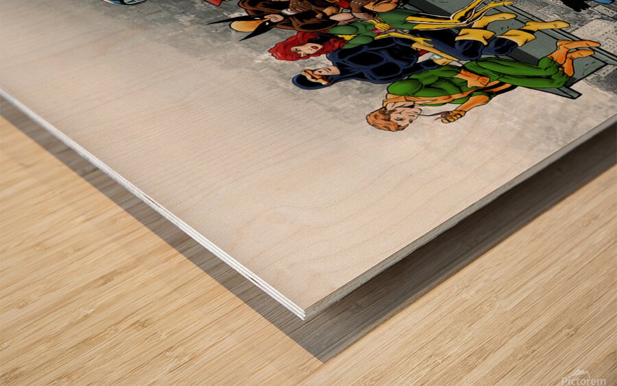  X Men Lunch Atop A Skyscraper Wood print