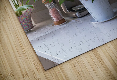 Bouquet of beautiful roses on the marble table in a kitchen ImageNet puzzle