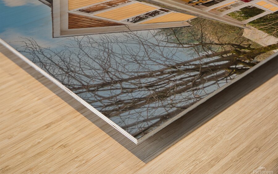 Nice historical residential house in British Columbia Canada Wood print