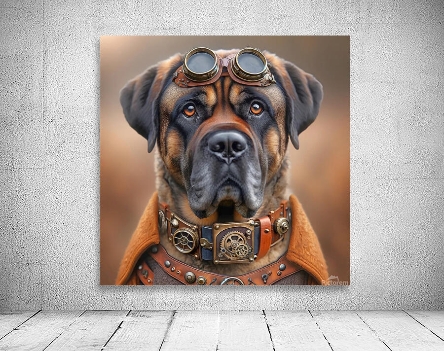 Steampunk LabMastiff Wall Preview