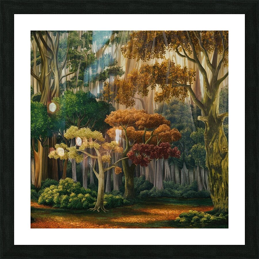 Tree wall backgrounds Picture Frame print