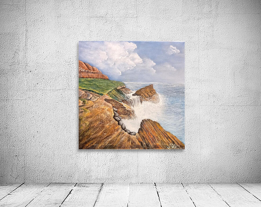 Waves and Rocks Wall Preview