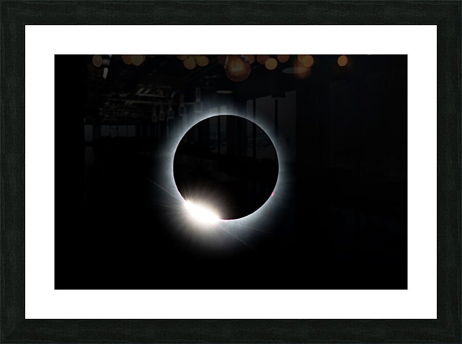 Solar Diamond Ring Picture Frame print