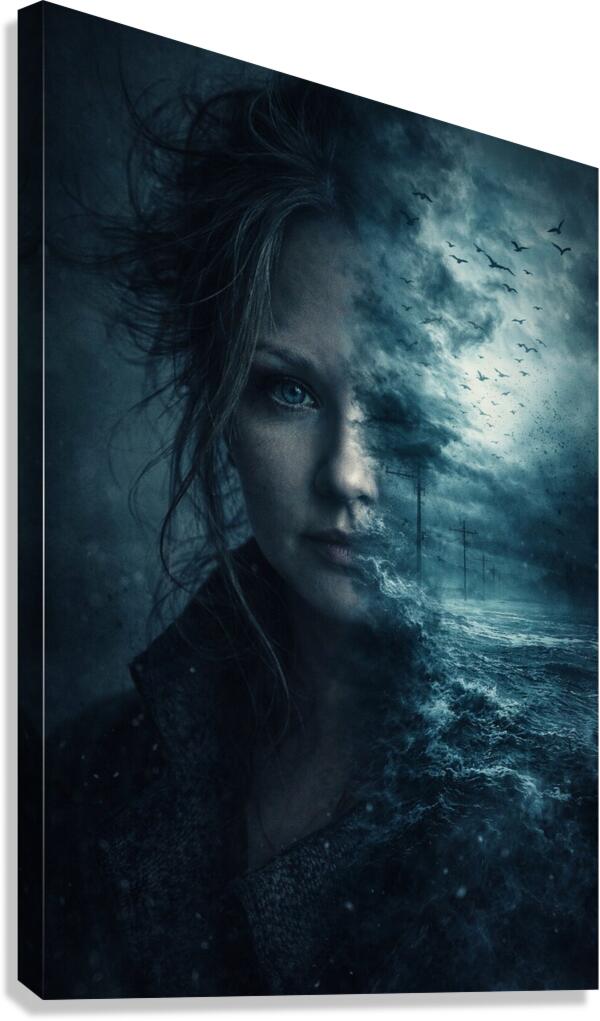 When The Storm Learned Her Name Canvas Print