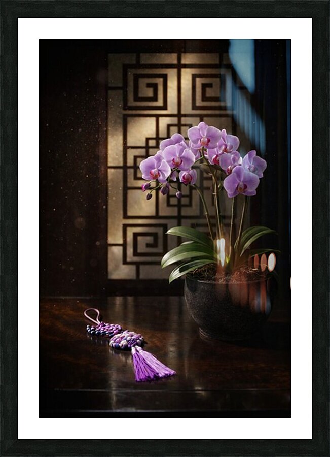 Serenity In Bloom Picture Frame print