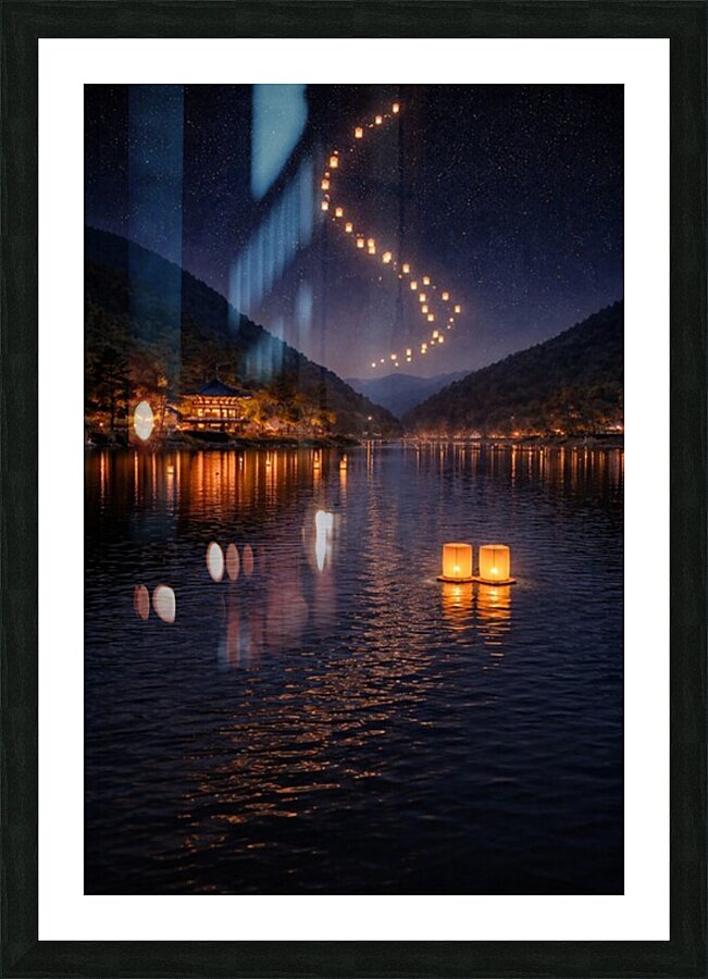 Where Wishes Learn To Float Picture Frame print