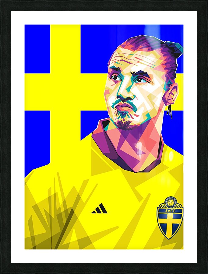 Zlatan Ibrahimovic wpap style  Picture Frame print