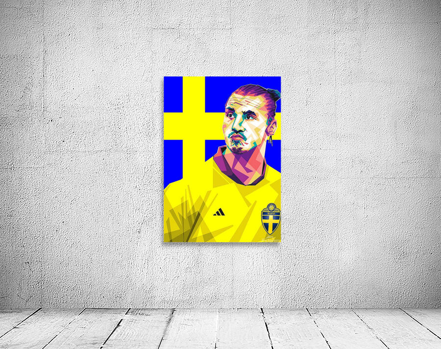 Zlatan Ibrahimovic wpap style  Wall Preview