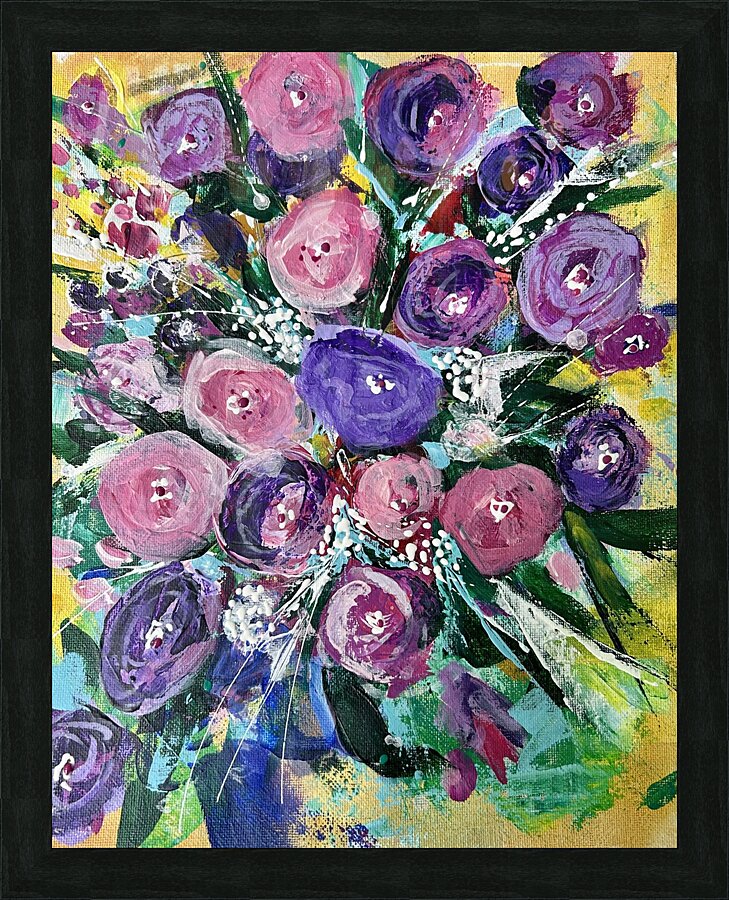Floral abstraction Picture Frame print