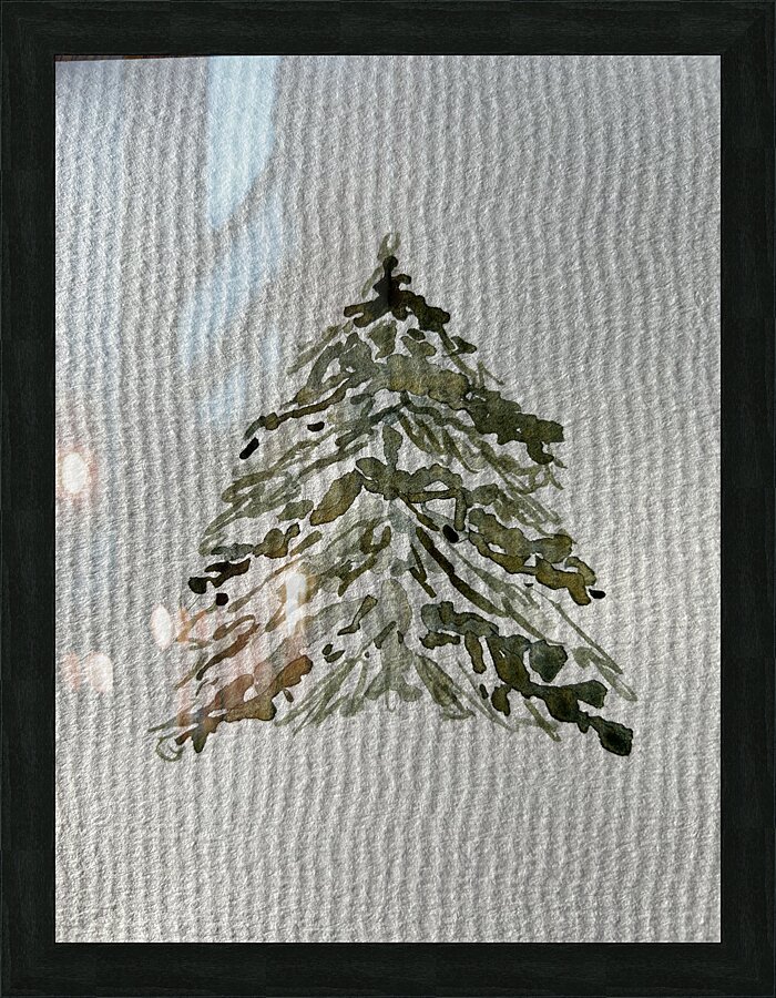 Winter fir Picture Frame print