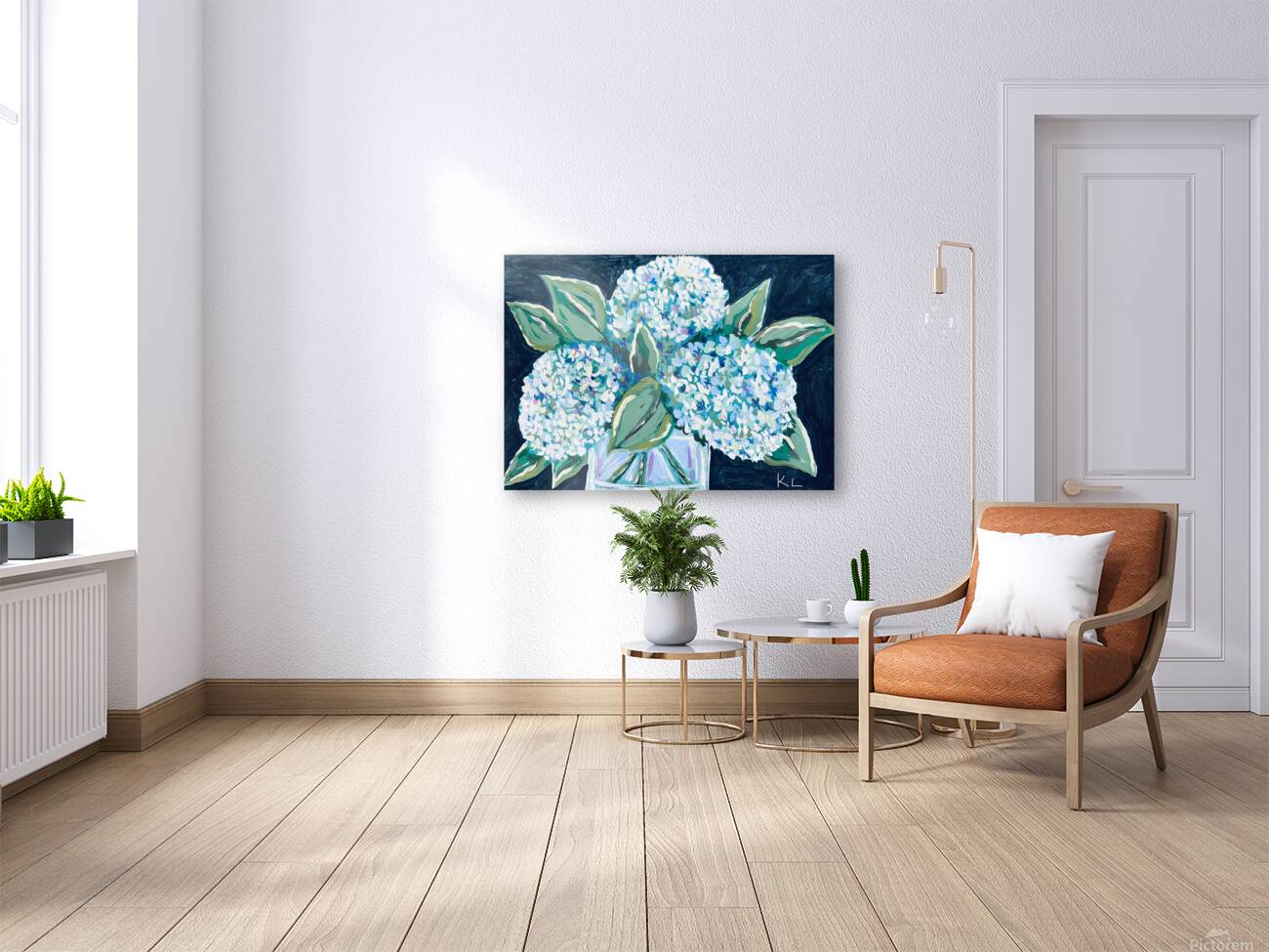 Blue hydrangeas 2 Reproduction
