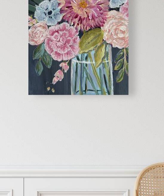 Zinnia and peony by Kristen Elizabeth