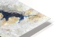 Blue Gold abstract HD Metal print