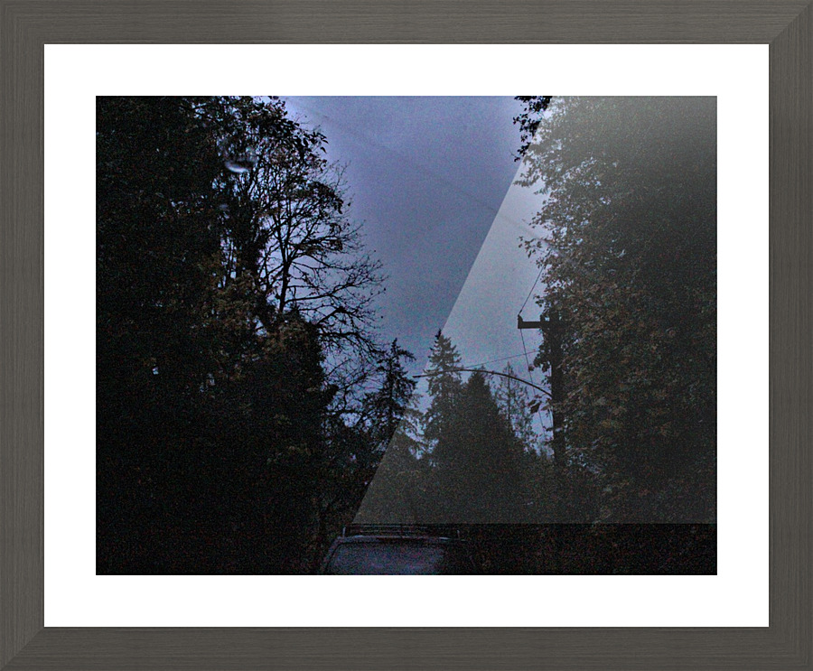 dreary drive  Picture Frame print