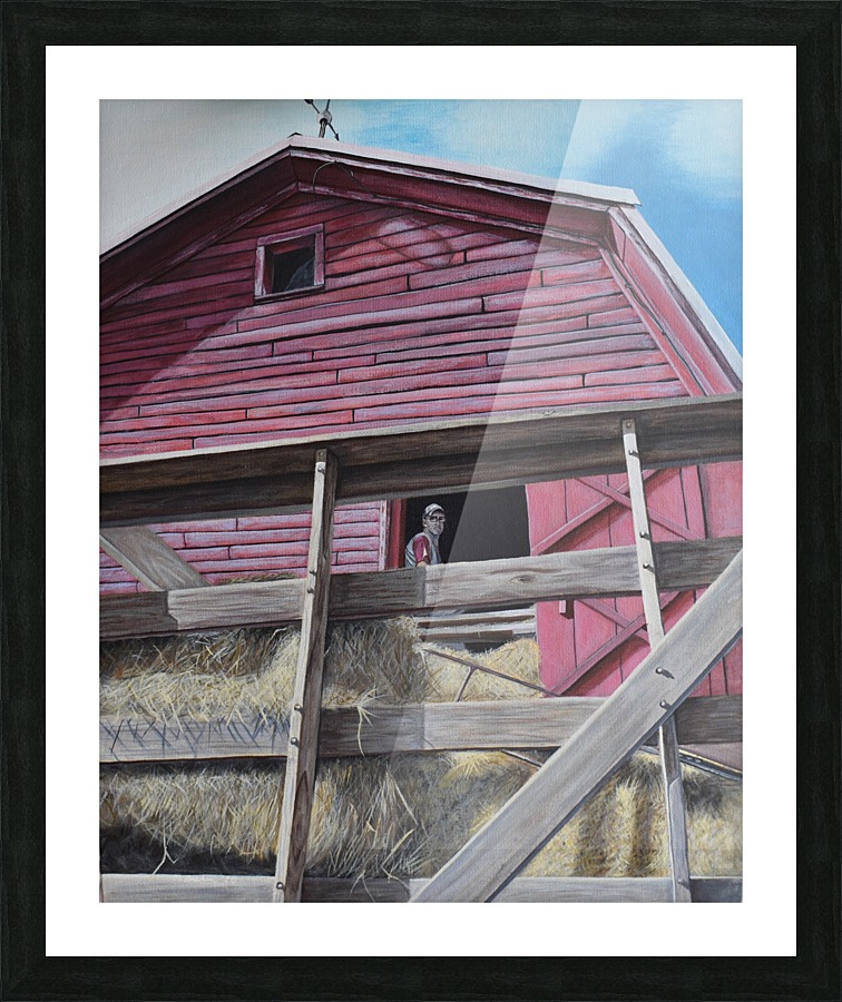 Hay barn Picture Frame print