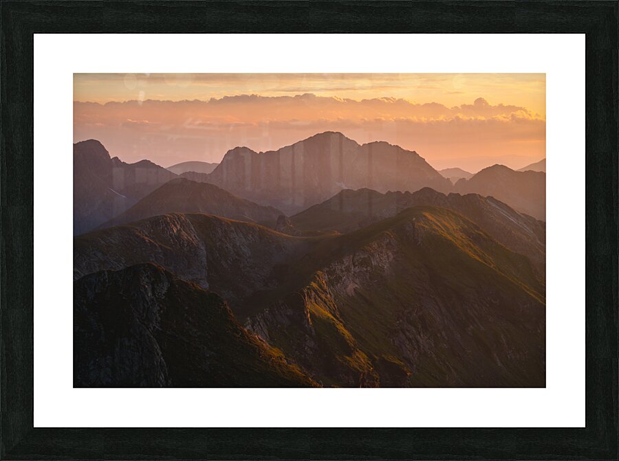 Mountain 14 W Picture Frame print