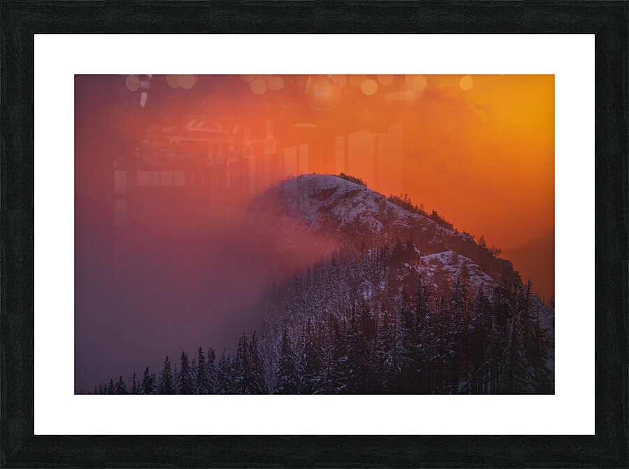 Mountain 18 W Picture Frame print