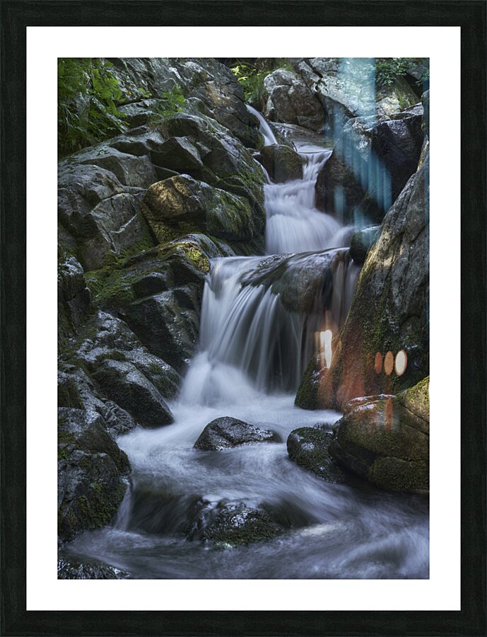 waterfall 4 Picture Frame print