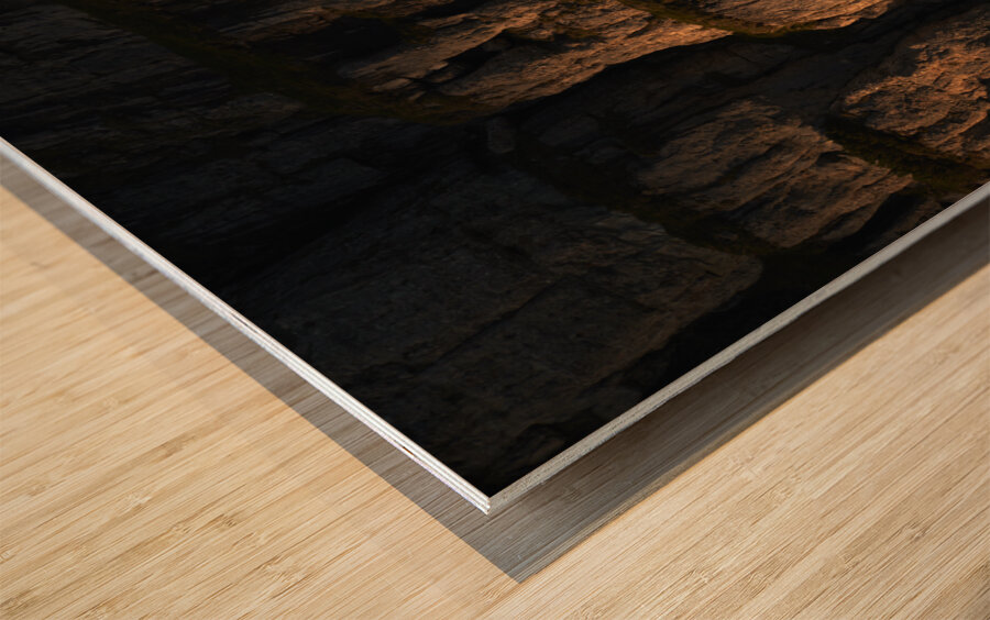 Mountain 28 W Wood print
