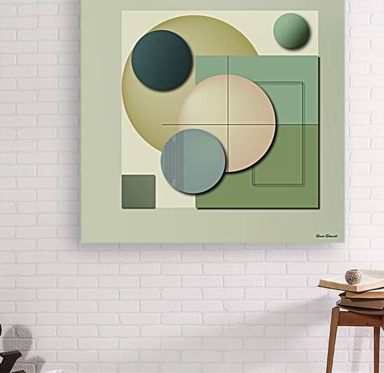 Modern Minimalist Geometric Art Print in Earth Tones for Contemporary Wall Decor by Umar Danish