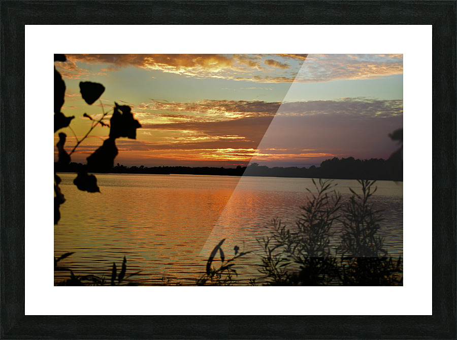 Sunset on the Lake Picture Frame print