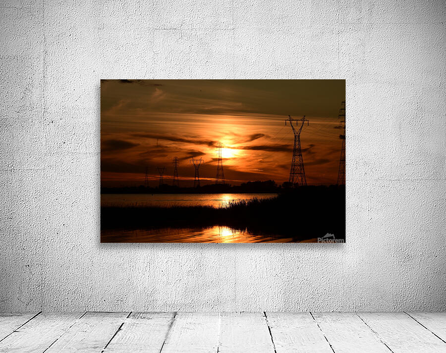 Sunset on the River Wall Preview