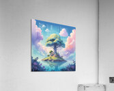Floating Island of Peace: A Serene Escape for the Mind Acrylic Print