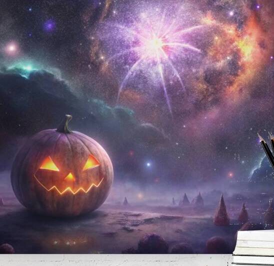 Starry Night Pumpkin by NORASHOP