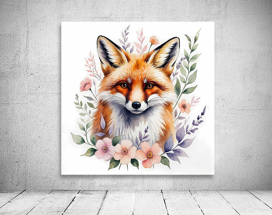 Foxy Floral Wall Preview